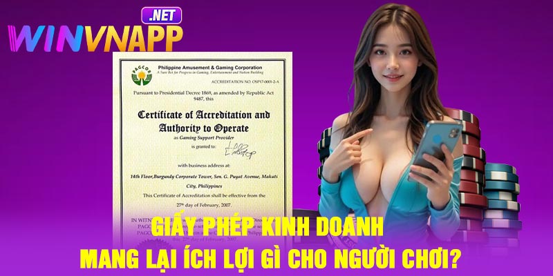 Giấy phép kinh doanh mang lại ích lợi gì cho người chơi?