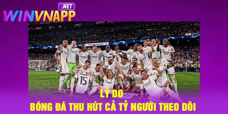 Lý do bóng đá thu hút cả tỷ người theo dõi